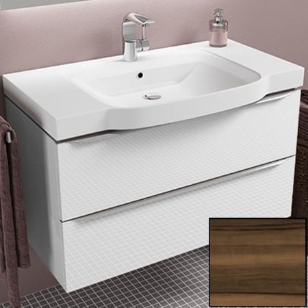 Тумба с раковиной SanVit Тандем 90 ktandem90 с фактурой под дерево подвесная Кедр, артикул ktandem90