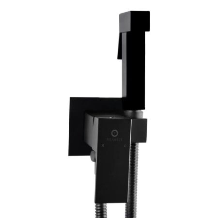 Гигиенический душ со смесителем встраиваемый FILARETE Fing FL101BL, черный