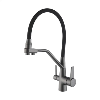 Смеситель для кухни Rose R558Y, пепельный