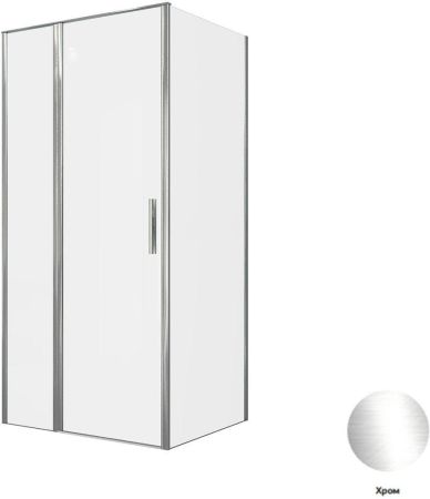 Душевой уголок Allen Brau Priority 100x80 3.31028.00 + 3.31040.00 хром, артикул 3.31028.00 + 3.31040.00