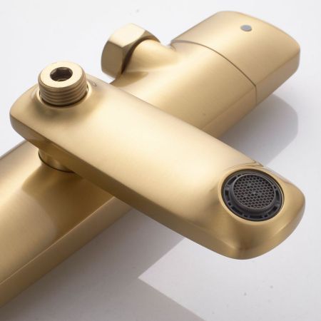 Душевая система Rose R3936G, золотой сатин, артикул R3936G