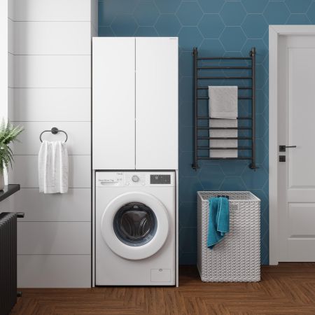 Шкаф Onika Милтон 67 напольный, белый, для стиральной машины, артикул 306702