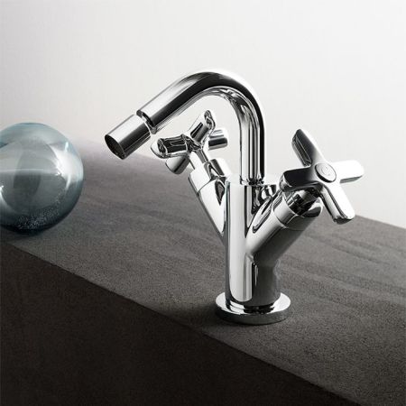 Fantini Icona Classic Смеситель для биде, 1 отв., с донным клапаном, цвет: хром