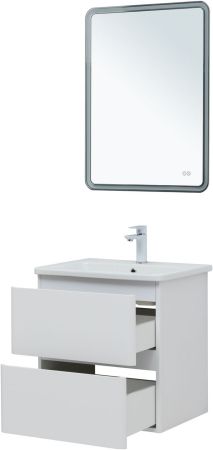 Тумба под раковину Aquanet Эмбер 60 белый матовый, артикул 00330465