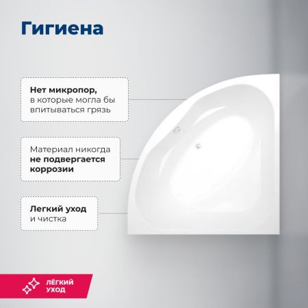 Акриловая ванна Aquanet Vista 150x150 (с каркасом), артикул 00254389