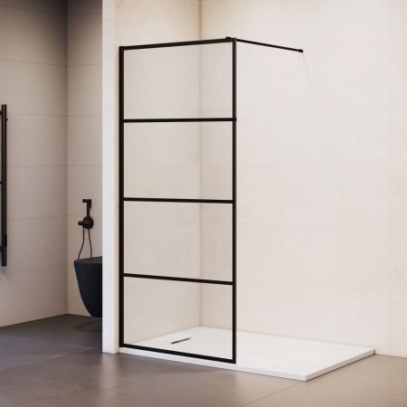 Душевая перегородка RGW WA-019B (Рисунок - черный принт, 700), артикул 351001970-84