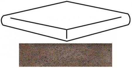 Ступень Natucer Ferro di Boston Ang.Peld.1 pz.Ombra 33х33 см, артикул 