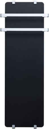 Полотенцесушитель электрический Allen Brau Infinity 120x44 с рейлингом 2.0 и креплением, серебро браш, артикул 00325624