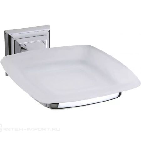 Мыльница Art&Max Zoe AM-G-6834 Хром Белый, артикул AM-G-6834