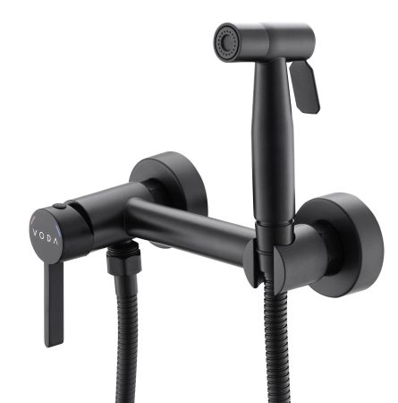 Смеситель Vessel скрытого монтажа с гигиеническим душем,черный, артикул: VSL02B, VODA, артикул VSL02B VODA