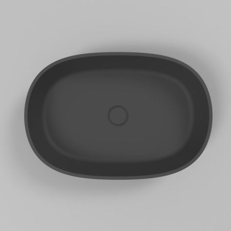 Умывальник WHITECROSS Opal 56x38 (черный мат) иск. камень