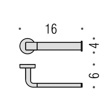 Colombo Nordic Держатель для туалетной бумаги, цвет: хром, артикул B5208.CR