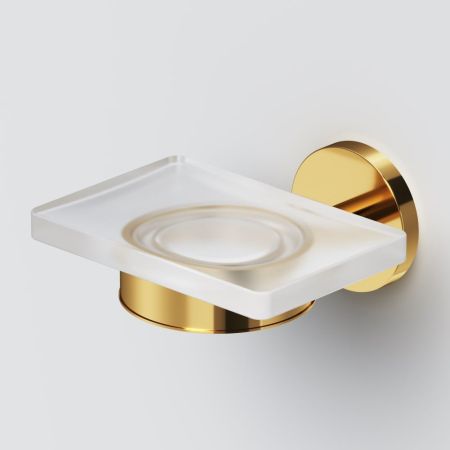 A85A34299 X-Joy, Стеклянная мыльница с настенным держателем, золото, артикул A85A34299