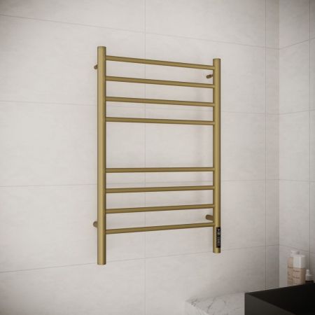 Полотенцесушитель электрический с диммером Terminus Аврора П8 50х80, золото арт, артикул 4670078571922