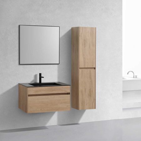 База под раковину Chiara 800 подвесная, 1 выкатной ящик soft-close, N.Oak, артикул VMC-2C800NO
