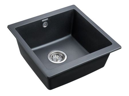 Кухонная мойка Paulmark Brilon 45 PM104546-BLM Черный металлик, артикул PM104546-BLM