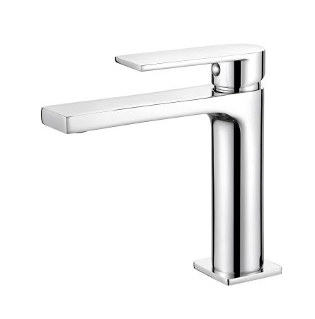 AQG Alpha, однорычажный смеситель для раковины без донного клапана, цвет хром, артикул 01ALP100CR