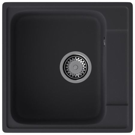 Кухонная мойка GranFest QUARZ 48, черный, артикул 48 черный