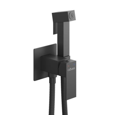 SLIDER-DIF-NOP Гигиенический душ со смесителем, черный матовый, артикул SLIDER-DIF-NOP