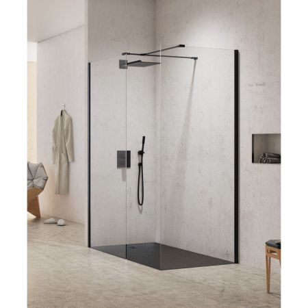 Душевое ограждение NEW TRENDY NEW MODUS BLACK 130x100x200 EXK-1297 (черный), артикул EXK-1297