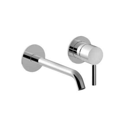 Смеситель для раковины, Fantini, Nostromo Small, тип открывания воды-однорычажный, тип регулирования воды-традиционный картридж, монтаж-встраиваемый, отверстия для монтажа-2, вынос излива, мм-200, без донного клапана, цвет-хром, артикул 50 02 G913B