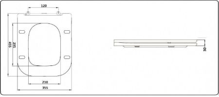 Унитаз напольный CeramaLux 2170, артикул 