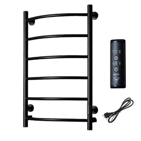 Полотенцесушитель электрический (лесенка) Тругор Пэк сп 5 80х50 см, черный, артикул Пэк сп 5/8050 черный ВГП