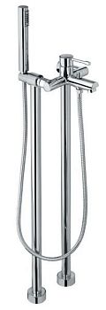 Emmevi Eden, однорычажный напольный смеситель для ванны на 2-х ногах, c набором для душа, цвет хром