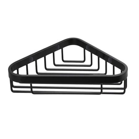 Colombo Basic Угловая металлическая полочка, цвет: чёрный матовый, артикул B2732.NM