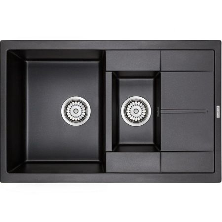 Кухонная мойка Paulmark Feste 77 PM237850-BL Черная, артикул PM237850-BL