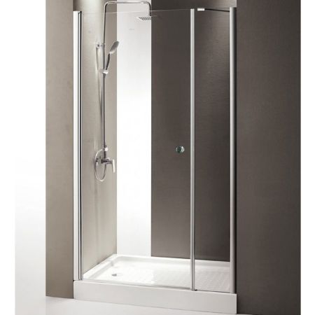 Душевая дверь в нишу Cezares Triumph B-11 190 L профиль Хром стекло прозрачное, артикул TRIUMPH-D-B-11-100+90-C-Cr-L