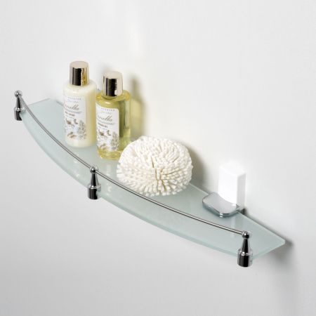 Leine K-5044WHITE Полка стеклянная с бортиком, артикул K-5044