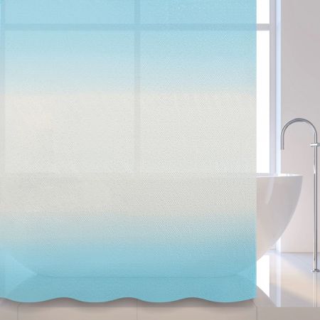 Штора для ванной комнаты Savol S-2D18A, плавный переход цветов, артикул S-2D18A