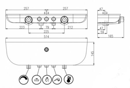 Душевая система Rav Slezak Murray MU253.5/5KC, артикул MU253.5/5KC