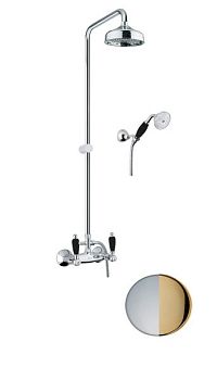 Душевая система Fiore COLONIALE BLACK 22CO0620, хром/золото