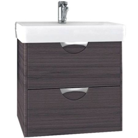 Тумба под раковину АКВАТОН СИЛЬВА 54 1A211801SIW50 (подвесная, дуб макиато), шт