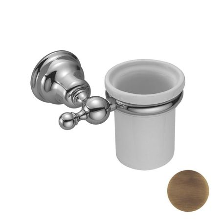 HUBER Croisette Стакан подвесной, цвет бронза/керамика, артикул 4020.01H.BA