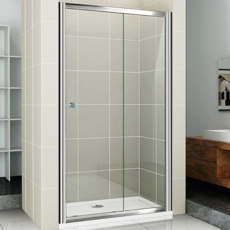 Душевая дверь в нишу Cezares Pratico BF-1 105 профиль Хром стекло прозрачное