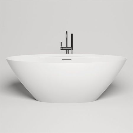 Salini DIVA Ванна отдельностоящая 1780х855х600мм, донный клапан "Up&Down", сифон,  слив-перелив, мат-л: S-Stone, матовый, белый. 
Фурнитура: белая., артикул 102221M