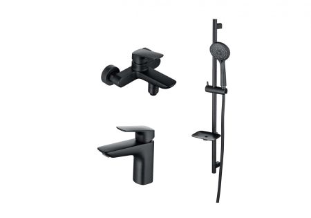 AQ1030MB ВЕГА Set 3 в 1 (AQ1010MB+AQ1040MB+AQ2011MB), матовый черный, артикул AQ1030MB