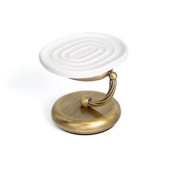 Stil Haus Giunone, настольная керамическая мыльница, цвет бронза