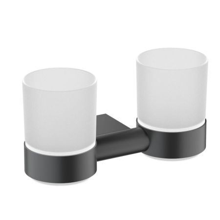 Стакан для зубных щеток двойной Timo Luiro черный (18534/03), артикул 18534/03