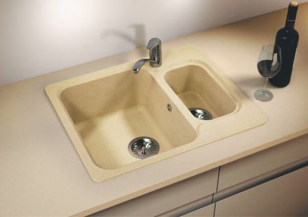 Кухонная мойка Polygran F-09 №27 61 Бежевая, артикул F-09 №27 (Бежев)
