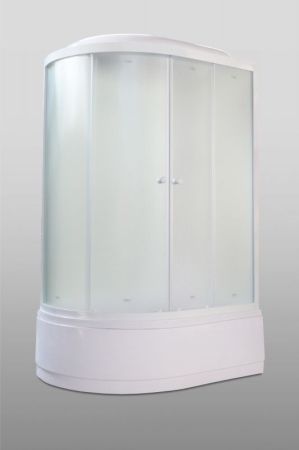 Душевая кабина Parly Bianco Эконом EB122R 120х215 профиль Белый стекло матовое