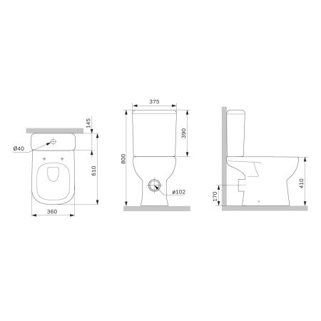 C85C8601SC Sunny Aquaspin унитазкомпакт с сиденьем микролифт, артикул C85C8601SC