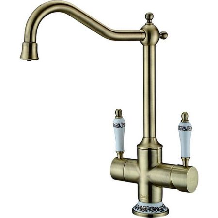 Смеситель для кухни ZorG Sanitary ZR 344 YF BR Бронза, артикул ZR 344 YF BR