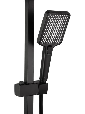 Душевая система WONZON & WOGHAND CUBE, Черный матовый (WW-88739016-MB), артикул WW-88739016-MB