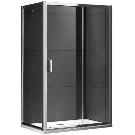 Душевой уголок Gemy S30191D-A85 110х85 профиль Хром стекло прозрачное