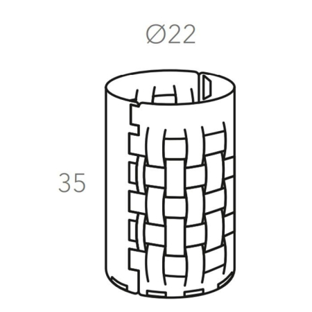Colombo Adj Корзина для мусора Bottega,см, цвет: горчичный/оливковый, артикул BADJ2035-4055
