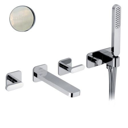 Смеситель для ванны Webert Living LV720901345, никель, артикул LV720901345